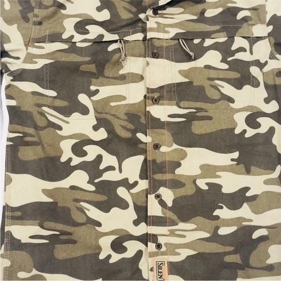 RedHead Silent Hide Camo Shirt Size Mens Medium Button Down Hunting Bass Pro - Picture 5 of 8